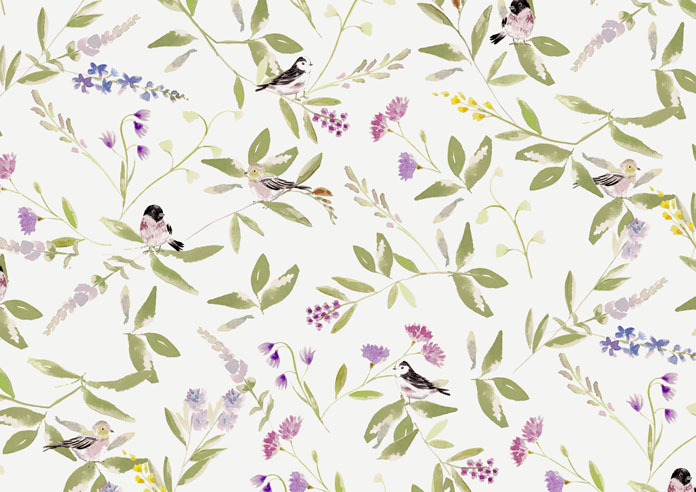 Little Birds, Hedgerow - Twist&Fit Roller Blind - Image 6